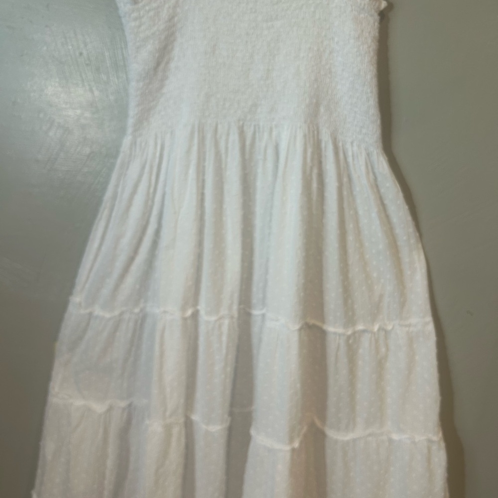 Hill House White Swiss Dot Midi Nap Dress - Picture 9 of 11